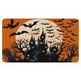 thumbnail image 1 of Evil Pumpkin Ghost Front Door Mat,Home Decor Happy Halloween Floor Entryway Rug 17x30 Inch Floor Mat for Outdoor Entrance Entry Entryway, 1 of 6