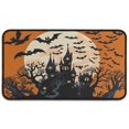 thumbnail image 1 of Evil Pumpkin Ghost Non Slip Door Mat - Innovative Design 30x17 Inch Happy Halloween Protection Throw Rugs Layered Door Mats for Entryway Porch Entryway Kitchen, 1 of 7