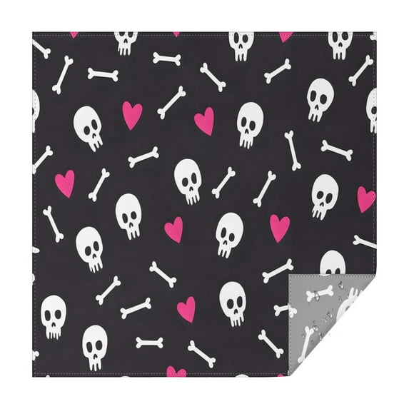 Evil Pumpkin Ghost Square Table Cover Wrinkle Resistant Washable Happy Halloween Tablecolths Tablecloth for Halloween Party Decoration (52x52 Inch)