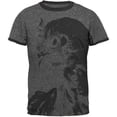 thumbnail image 1 of Evil Queen Of The Barnyard Chicken Mens Ringer T Shirt Dark Heather-Black LG, 1 of 1