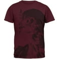 thumbnail image 1 of Evil Queen Of The Barnyard Chicken Mens T Shirt Maroon SM, 1 of 1