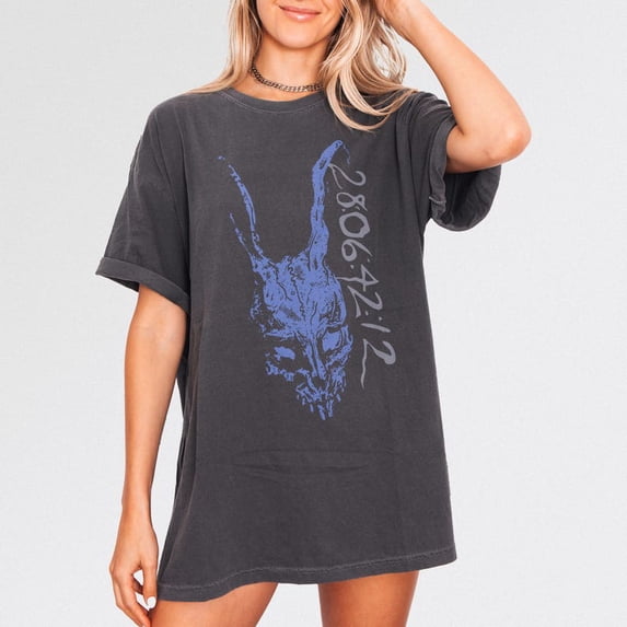 Evil Rabbit Horror Movie T-Shirt: Y2K Gothic Donnie Graphic Tee ...