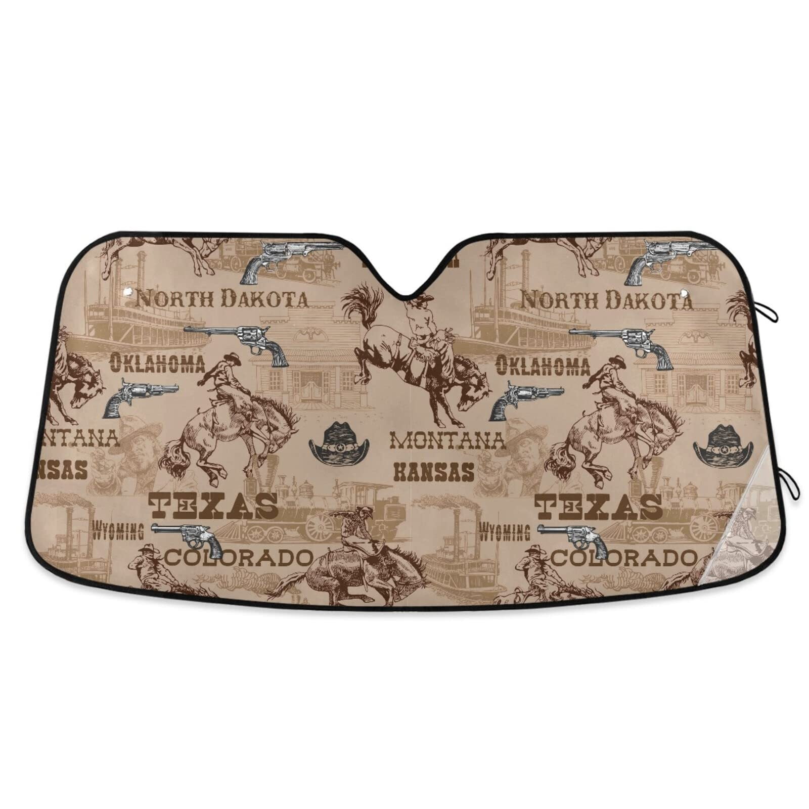 GUGLILI Funny Eyes Car Windshield Sunshade Cartoon Blinking Eyes Car Front Windows Sun Shade Sun Visor Protector Blocks UV Rays Bright Pink 55 X 30 Inch, Windshield Sunshades - Canada - View #2