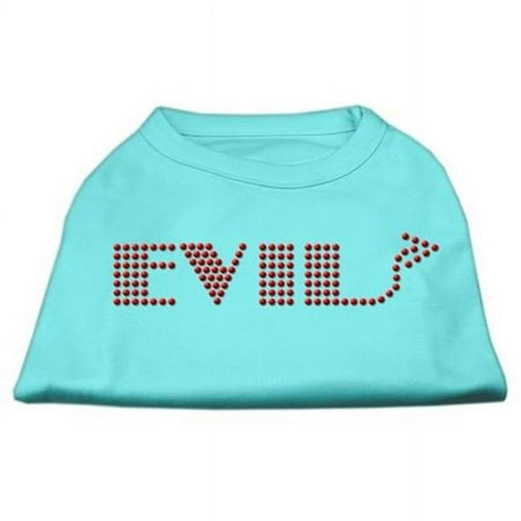 Evil Rhinestone Shirts Aqua L - 14