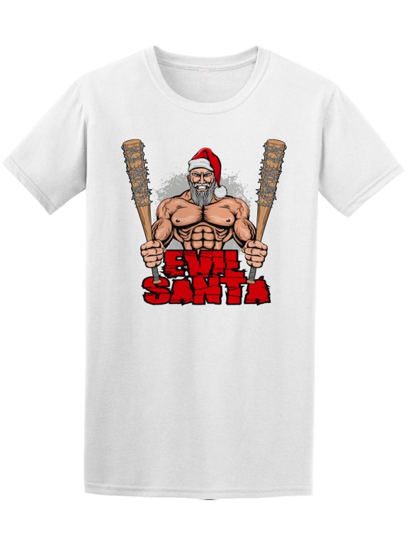 Evil Santa With Bats Tee Men's -Image by Shutterstock