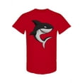 thumbnail image 1 of Evil Shark Cartoon T-Shirt Men -Image by Shutterstock, Male XX-Large, 1 of 2