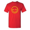 thumbnail image 1 of Evil Smile Face Shirt Hilarious Novelty Tshirts Humor Sarcastic Graphic Tee Gift For Sarcasm Lovers Christmas Birthday Anniversary Party Holiday Funny T-Shirt, 1 of 5