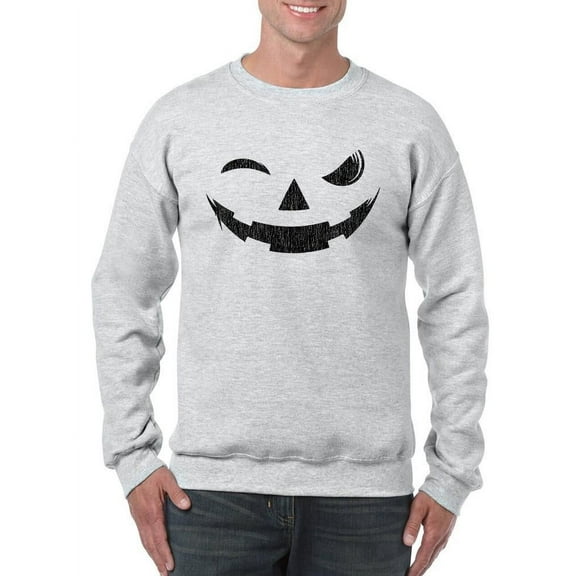 Evil Smile Halloween Graphic - Men's Sweatshirt