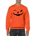 thumbnail image 1 of Evil Smile Halloween Graphic - Men's Sweatshirt, 1 of 4