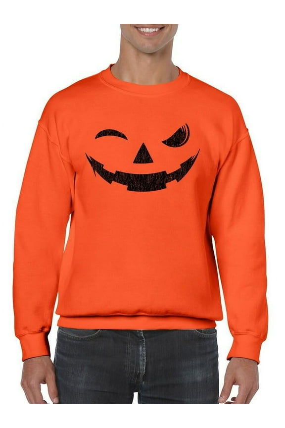 Evil Smile Halloween Graphic - Men's Sweatshirt