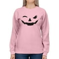 thumbnail image 1 of Evil Smile Halloween Graphic - Women's Sweatshirt, 1 of 4