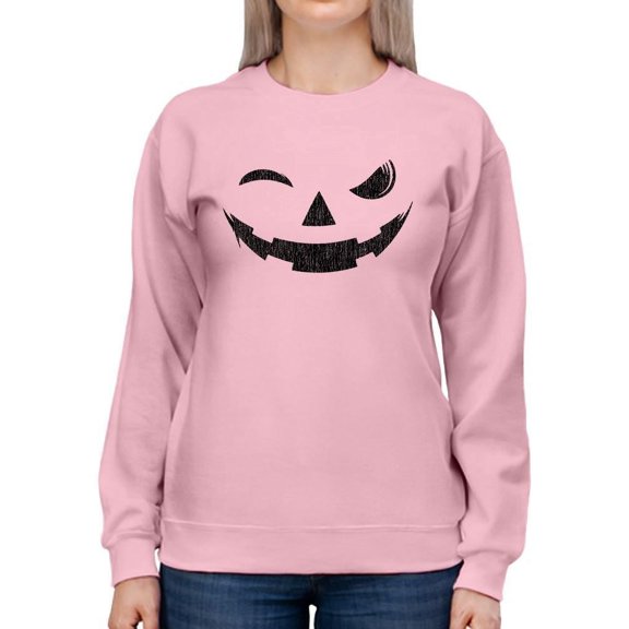 Evil Smile Halloween Graphic - Women's Sweatshirt