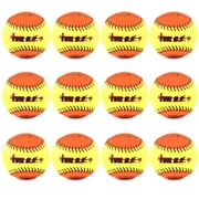 Evil Sports 12 Inch BP52 Softballs, The Original Two Tone Training Balls For Batting And Pitching Practice, Fastpitch or Slowpitch