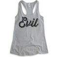 thumbnail image 1 of Evil Tank Top, Ladies Racerback Tank Top, Cute Evil Tank, Sassy Tank, Devilish Girlfriend Bad Girl Tank, Heather Gray, Small, 1 of 3