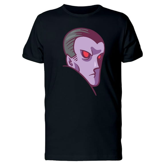 Evil Vampire Head / Cartoon T-Shirt Men -Image by Shutterstock, Male Medium