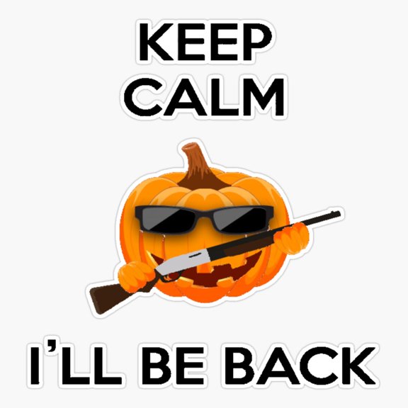 Evil pumpkin with Sticker