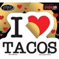 thumbnail image 1 of Evilkid - I LOVE TACOS - (Heart) 3.4" x 4.6" - Extra Long Lasting, In/Outdoor, All Weather/UV Resistant, Die-Cut Vinyl S, 1 of 1