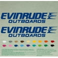 thumbnail image 1 of Evinrude Boats Compatible Replacement Restoration Decals Vinyl Stickers Boat Outboard Motor Set of 2 (36 inch, Blue 067), 1 of 1