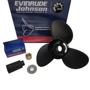 Evinrude Johnson/OMC New OEM Aluminum 3 Blade Prop 13.75x13 RH, 0763302, 0765181