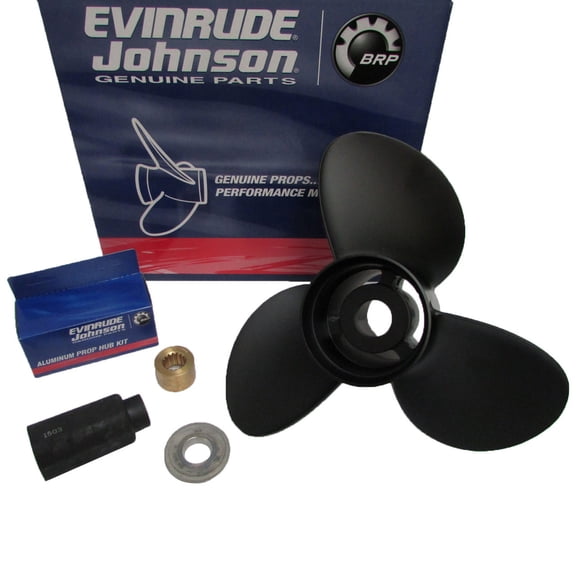 Evinrude/Johnson OMC New OEM Aluminum 3 Blade Propeller, 14.8x17P RH, 0765187