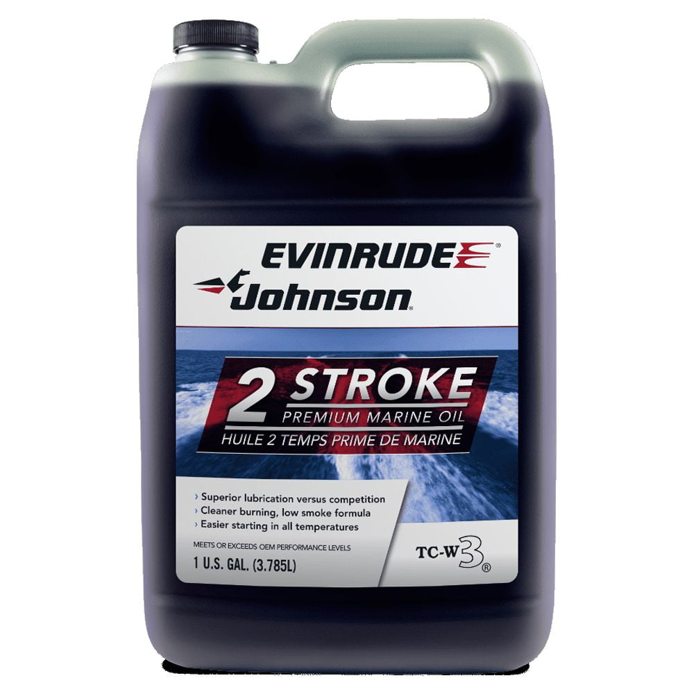 Evinrude Johnson Premium Mineral Marine Outboard 2-Stroke Engine Oil, 1 Gallon