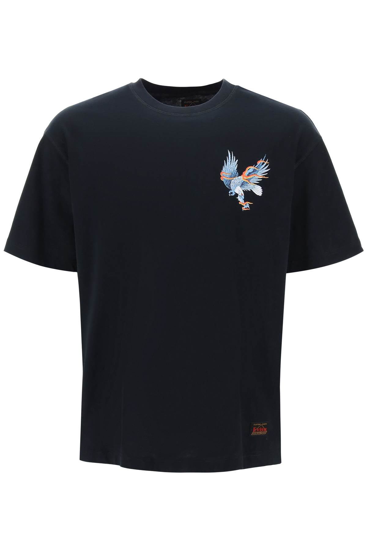 Evisu T-Shirt With Eagle Print And Logo Embroidery Men - Walmart.com