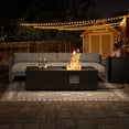 thumbnail image 1 of Evita 48" Gas Fire Pit for Outside – 50,000 BTU Outdoor Propane Fire Pit Table with Lid ,Glass stone,Tank Cover, 1 of 11