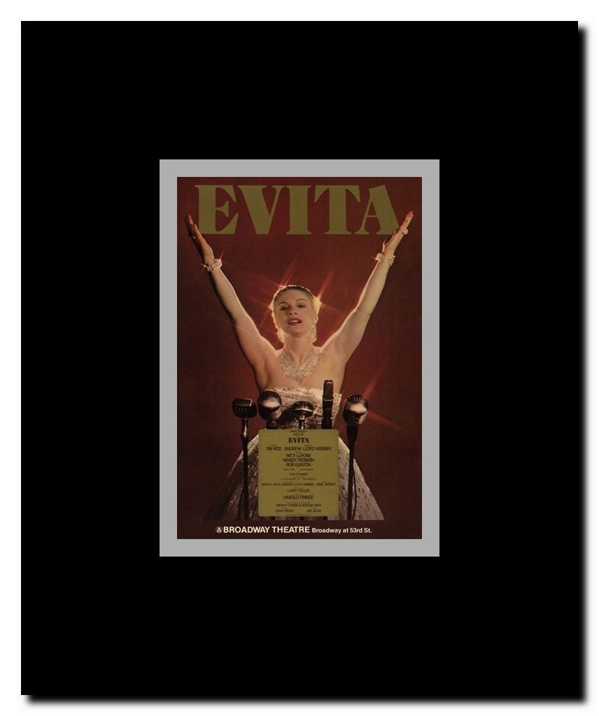 Evita (Broadway) Framed Movie Poster