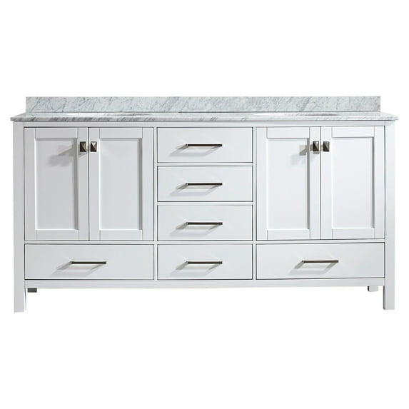 Eviva Aberdeen 72 in. Double Bathroom Vanity Set