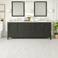 thumbnail image 1 of Eviva Aberdeen 84"W x 22"D Espresso Double Sink Bathroom Vanity with White Carrara Quartz Vanity Top and Rectangular Undermount Sinks, 1 of 8