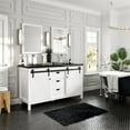 thumbnail image 1 of Eviva Dallas 60 in. White Bathroom Vanity with Absolute Black Granite Countertop, 1 of 6
