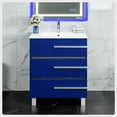 thumbnail image 1 of Eviva Deluxe 24"W x 18"D Blue Freestanding Bathroom Vanity with White Porcelain Integrated Sink, 1 of 6