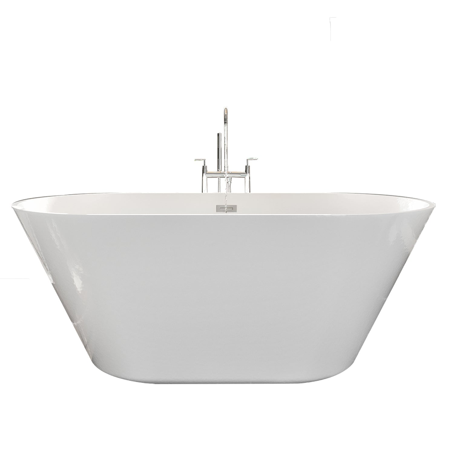 Eviva Eclipse 67 inch White Freestanding Bathtub