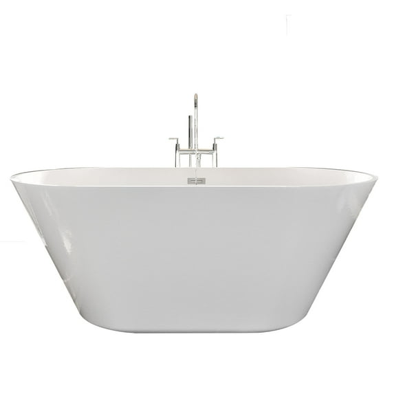 Eviva Eclipse 67 inch White Freestanding Bathtub