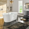 thumbnail image 1 of Eviva Emely Acrylic Tub 60″ Free Standing High-end Bathtub EVTB1014-71WH, 1 of 5