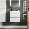 thumbnail image 1 of Eviva Glazzy 24" Glossy White Wall Mount Modern Bathroom Vanity w/ White Integrated Top, 1 of 7