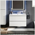 thumbnail image 1 of Eviva Glazzy 36" Wall Mount Modern Bathroom Vanity (High Glossy White), 1 of 7
