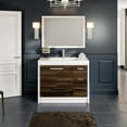 thumbnail image 1 of Eviva Grace 42 in. Gray Oak and White Bathroom Vanity with White Integrated Acrylic Countertop, 1 of 6