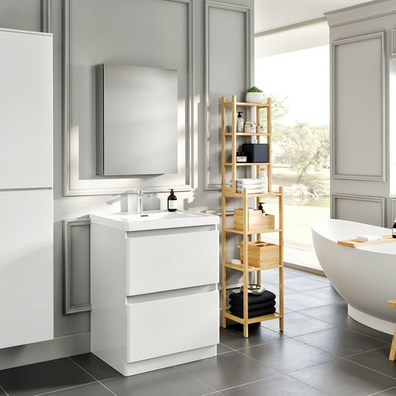 Eviva Lazy 20 inch all mirror wall mount/recessed medicine cabinet with no lights