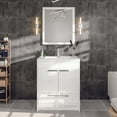 thumbnail image 1 of Eviva Lugano 24" White Modern Bathroom Vanity w/ White Integrated Top, 1 of 7