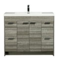 thumbnail image 1 of Eviva Lugano 48" Ash Modern Bathroom Vanity with White Integrated Acrylic Sink, 1 of 5