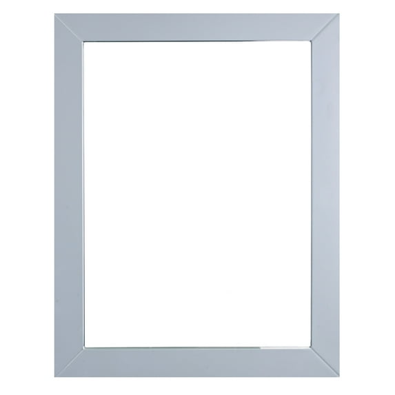 Eviva New York Bathroom Vanity Mirror Full Frame Grey 24X31 Wall Mount