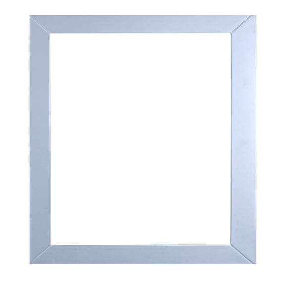 Eviva New York Bathroom Vanity Mirror Full Frame Grey 30X31 Wall Mount