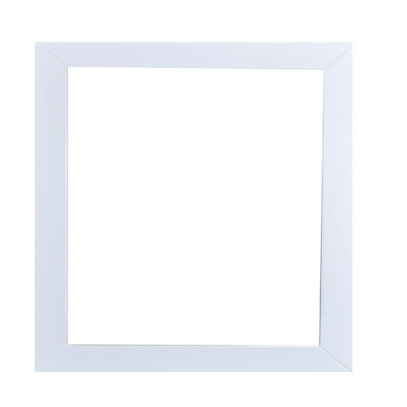 Eviva New York Bathroom Vanity Mirror Full Frame White 30X31 Wall Mount