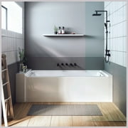 Eviva Nova Alcove 60 in. Acrylic Bathtub with Right Hand Drain