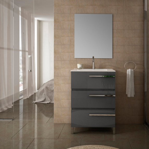 Eviva Olivia 24 inch Grey Free Standing Bathroom Vanity