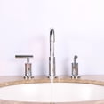 thumbnail image 1 of Eviva Purist 2 Handles (3 Holes) Chrome Bathroom Sink Faucet, 1 of 2