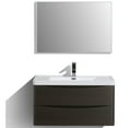 thumbnail image 1 of Eviva Smile 36" Chest-nut Modern Bathroom Vanity Set with Integrated White Acrylic Sink, 1 of 5