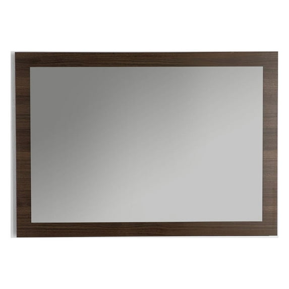 Eviva Sun 42" Grey Oak Full Framed Bathroom Wall Mirror