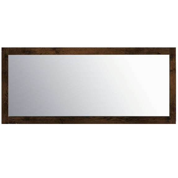 Eviva Sun 72" Rosewood Full Framed Bathroom Wall Mirror